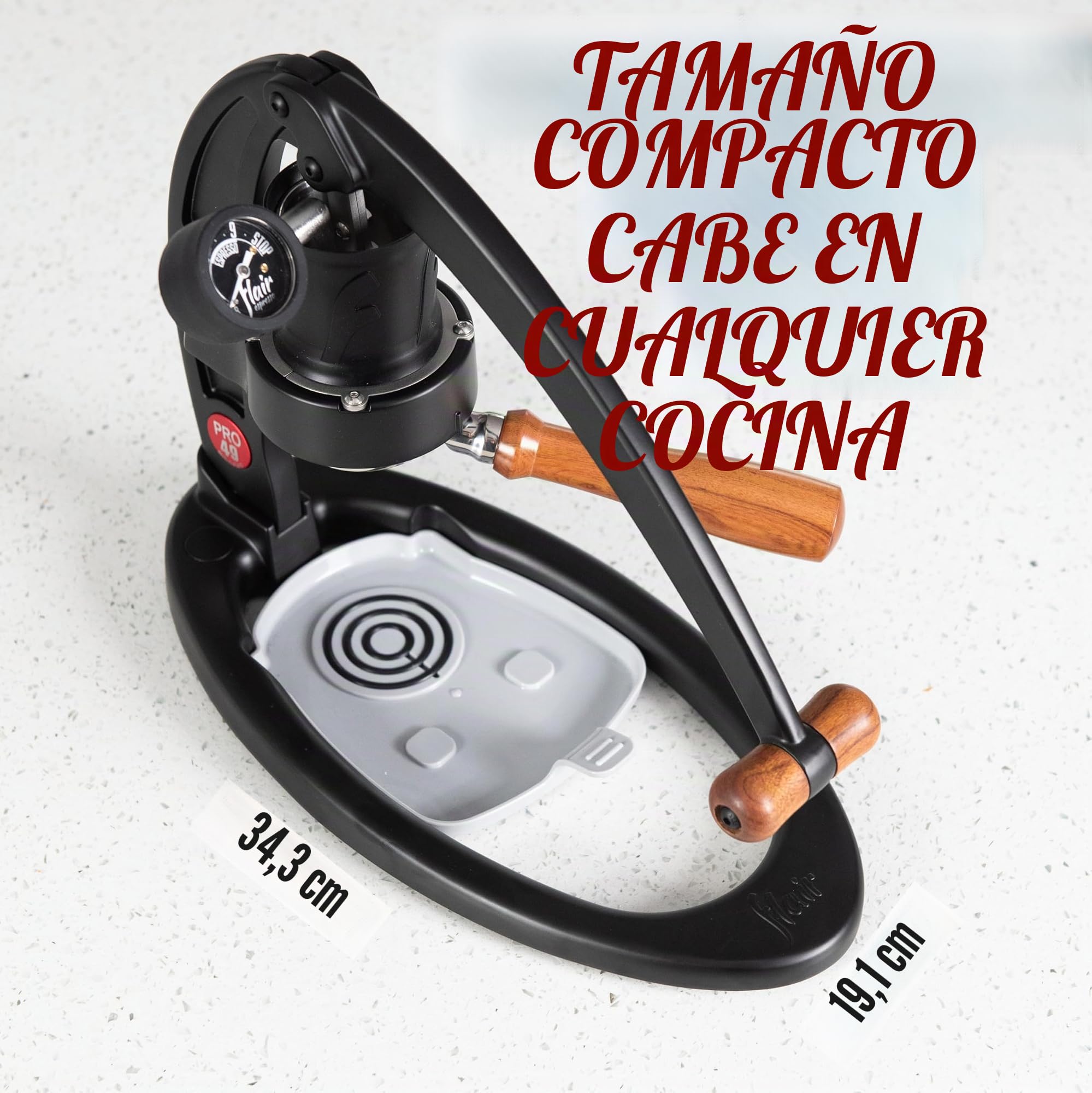 コーヒーメーカー・エスプレッソマシン Flair Espresso pro2 Flair Espresso Maker PRO 2. 70cl, (negro) - Una máquina de café